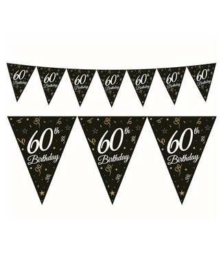 Beauty & Charm OUTLET Vlaggenlijn 60th birthday | 28 x 270 cm