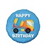 GoDan Folieballon cementmixer Happy Birthday | 45 cm