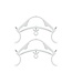Slinger & vlaggenlijn plafond hangers | 2 stuks