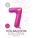 OUTLET Cijferballon 7 | Roze satijn | 86cm