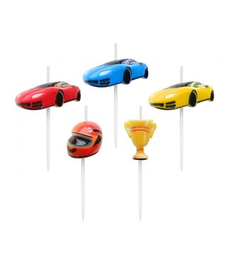 GoDan Kaarsjes set raceauto's | 5 stuks