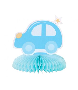 GoDan Tafeldecoratie babyboy auto | 14 cm