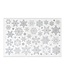 GoDan Raamstickers sneeuwsterren glitter zilver | 1 stickervel