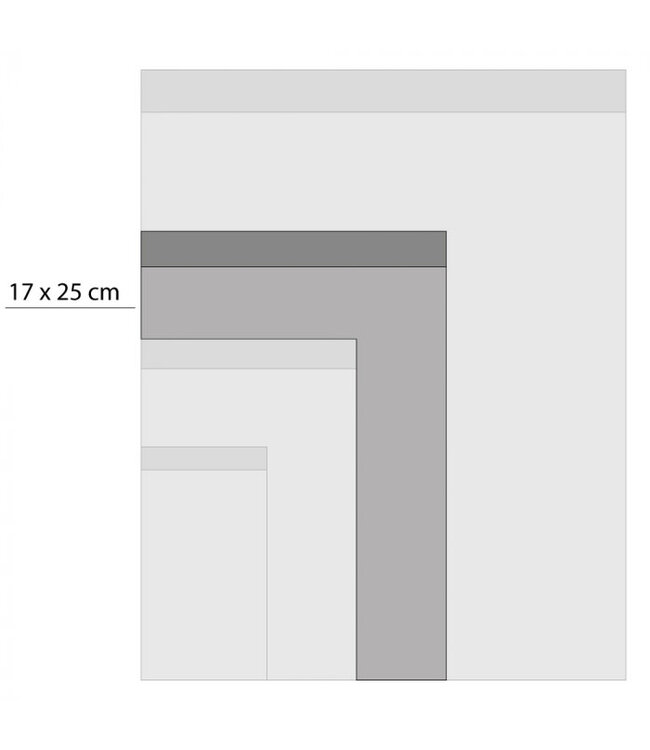 OUTLET Kerst Cadeauzakjes | Landscape Blue - Cognac | 17 x 25 cm | 5 stuks