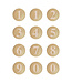 House of Products Stickers cijfers | Gold stripes | zakje 24 stuks