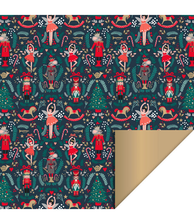 OUTLET Cadeauzakjes Kerst | 5 stuks | Notenkraker | 12 x 19 cm