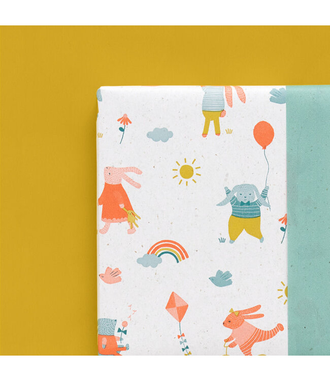 House of Products Cadeaupapier Sweet Bunny | 70 x 300 cm