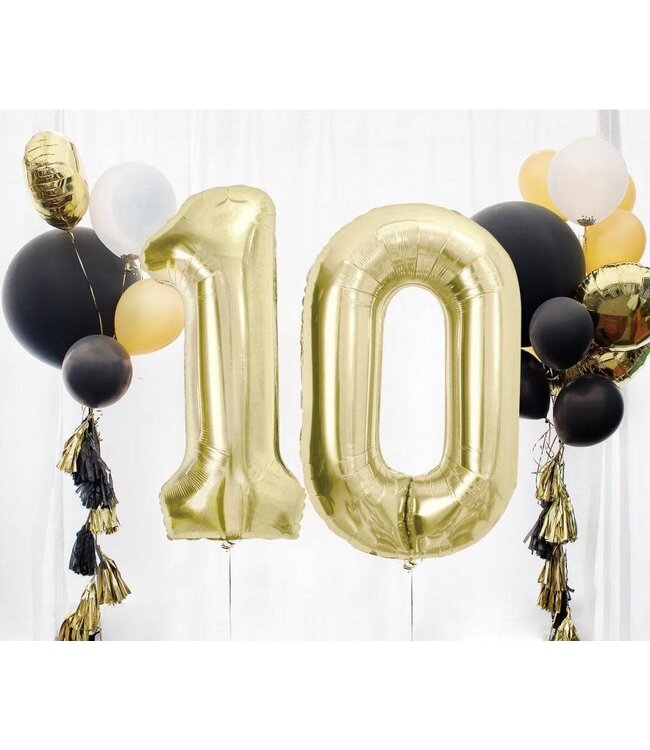 Cijferballon 0 Champagne | 85 cm