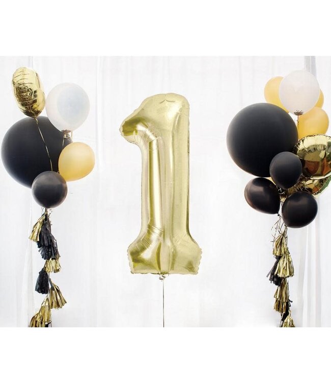 Cijferballon 1 Champagne | 85 cm