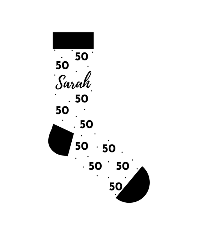 The big gift Sarah sokken 50 (maat 36/40)