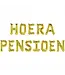 Folieballon set Hoera Pensioen | Goud | 190cm