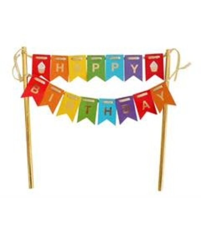 GoDan Taarttopper slinger | Happy birthday kleur