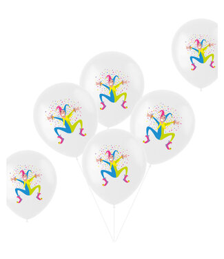 Folat Ballonnen Harlekijn Carnaval 33cm - 6 stuks