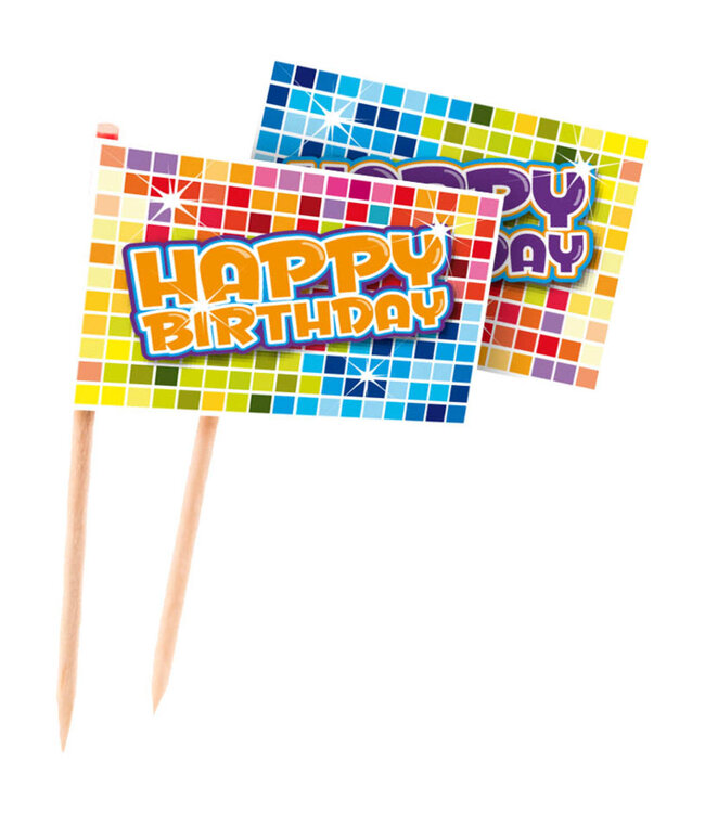 Prikkers birthday blocks - 24 stuks