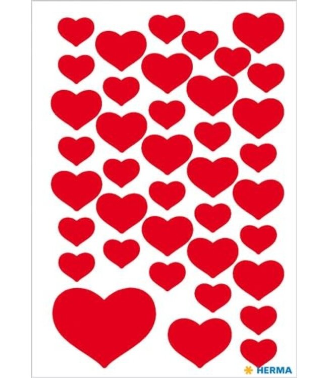 Stickers hartjes | rood