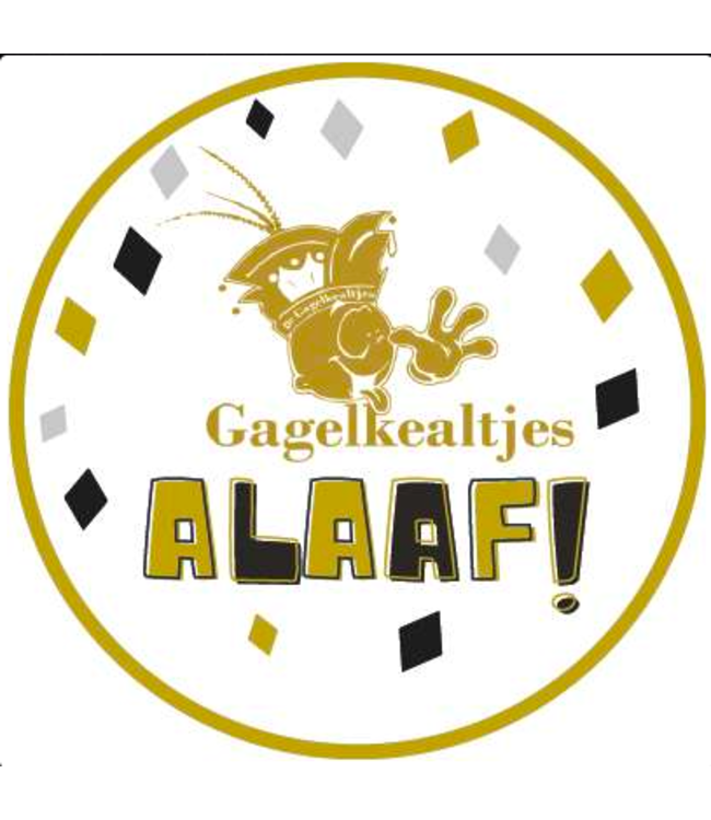 Stickers Gagelkealtjes ALAAF! ø63mm | 10 stuks