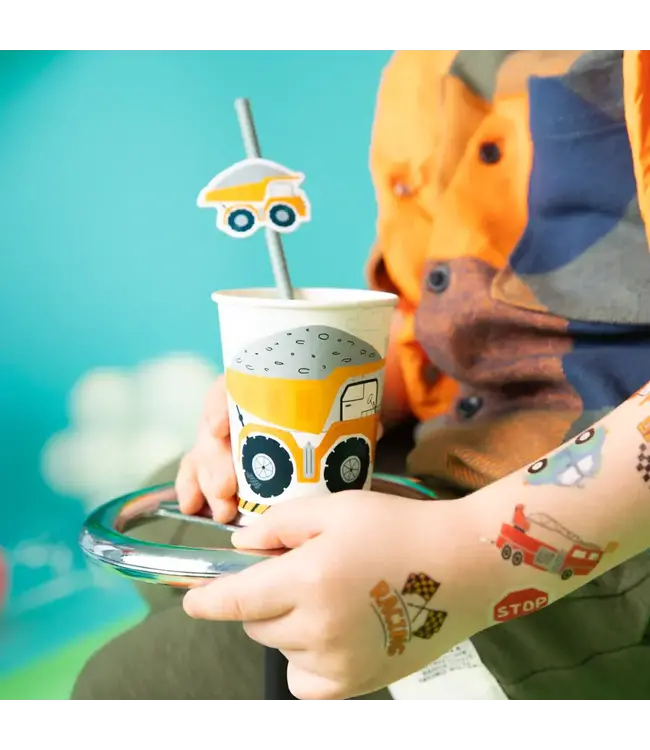 Papieren bekertjes voertuigen | 6 stuks | 220 ml