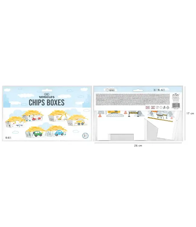 Chipsdoosjes Voertuigen | 3 stuks