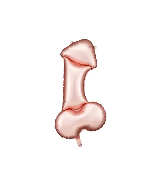 Folie ballon Penis | 55.5x112 cm | Rosé goud