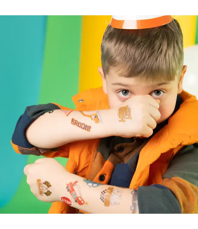 Plaktattoos voertuigen | 17 stuks