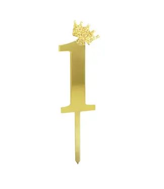 PartyPal Taarttopper 1 kroontje | goud