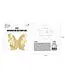 3D muurstickers | Vlinders | goud | 12 stuks