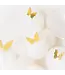 3D muurstickers | Vlinders | goud | 12 stuks