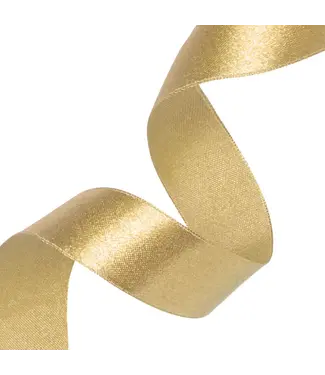 PartyPal Satijnen lint | Mat goud | 5 cm x 23 m
