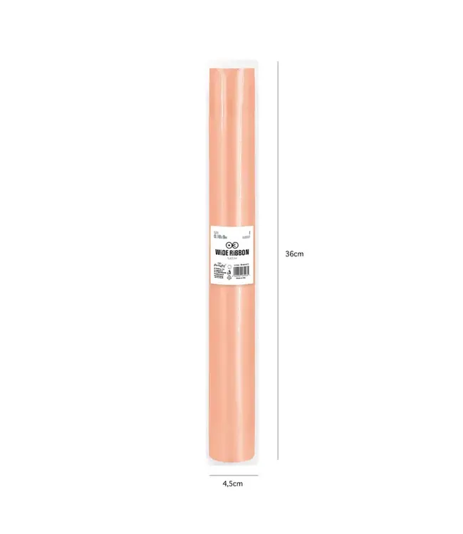 Satijnen tafelloper | rose goud | 36 cm x 9 m