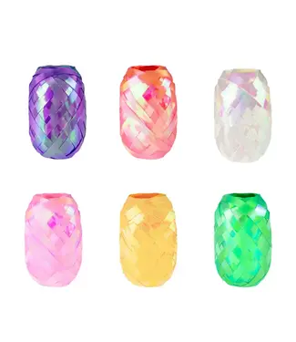 PartyPal Cadeaulint | Kleurenmix | 6 rollen van 10 m