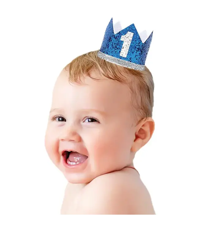Kroontje 1 jaar | blauw