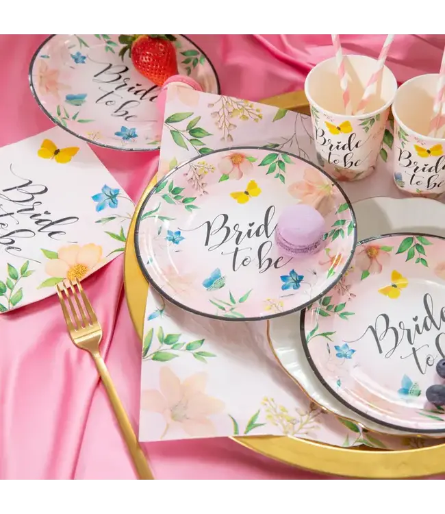 Papieren bordjes Bride to be | 6 stuks