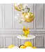 Ballonnen tafelstandaard | Goud | 72 cm
