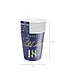 Papieren bekertjes happy birthday | 18 jaar | marineblauw en goud | 6 stuks