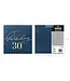 Servetten happy birthday | 30 jaar | marineblauw en goud | 10 stuks