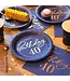 Servetten happy birthday | 40 jaar | marineblauw en goud | 10 stuks