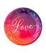 Papieren bordjes love | 6 stuks