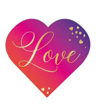 PartyPal Servetten love | hartvorm | 10 stuks