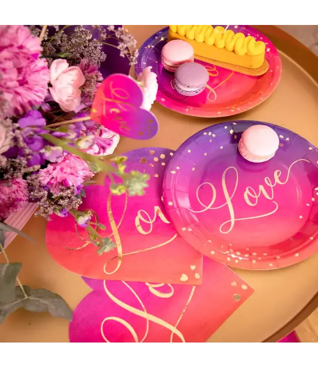 Servetten love | hartvorm | 10 stuks