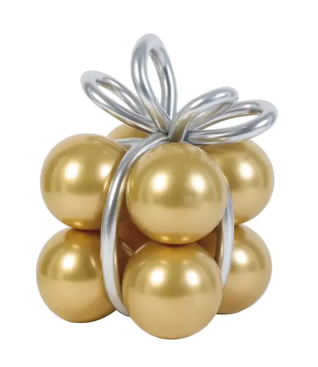 Geschenkballonnen set | goud chrome