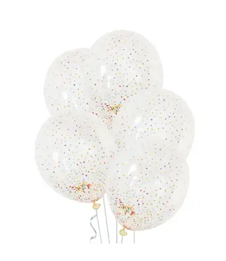 PartyPal Confettiballonnen | Gekleurde balletjes | 3 stuks