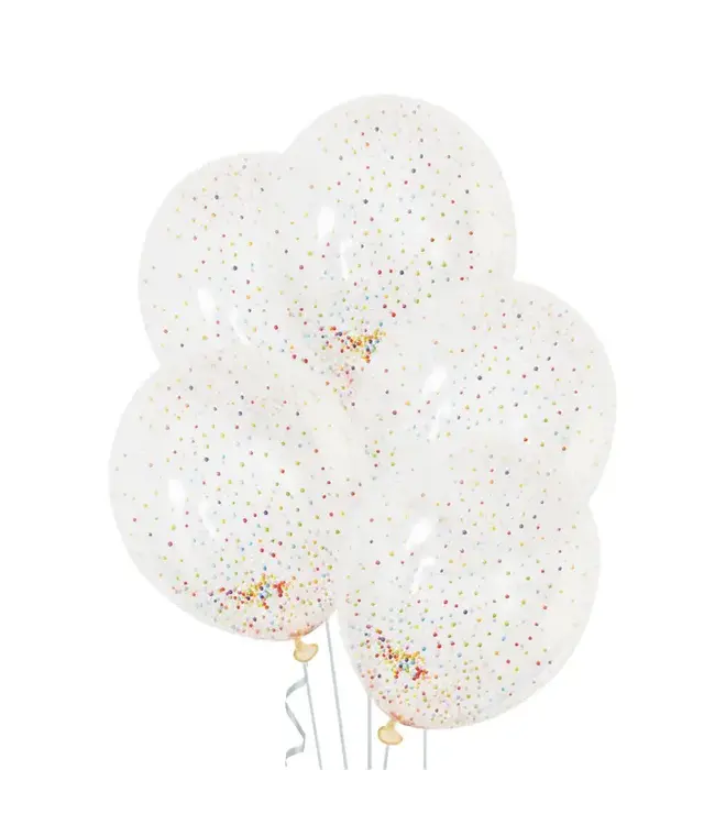Confettiballonnen | Gekleurde balletjes | 3 stuks