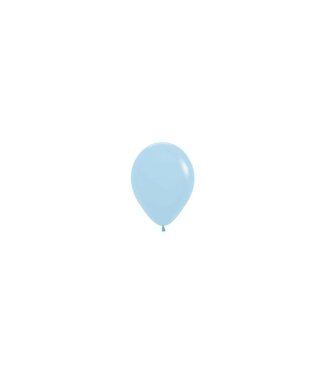 Sempertex Ballonnen pastel matte blue | MINI 12 cm = 5" | 10 stuks
