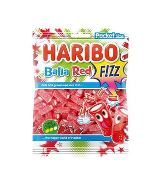 Feestdeco sweets Haribo balla red F!ZZ | 70 gram