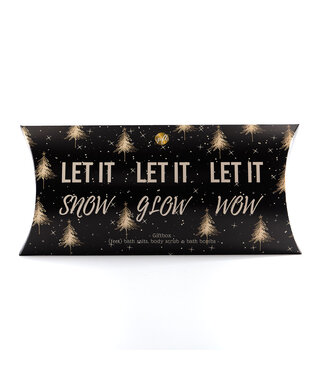 The big gift Giftbox - Let it Snow (zwart/beige)