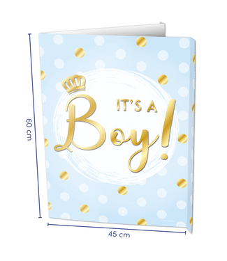 Raambord It's a boy! | Lichtblauw | 60 x 45 x 50cm