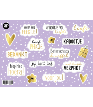 KP KP stickervel A5 | Feest