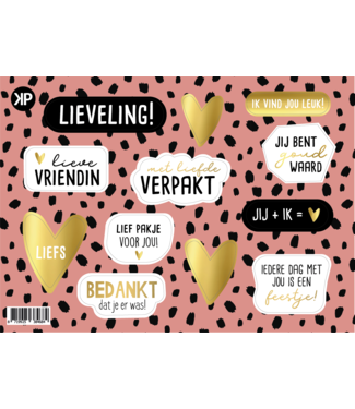 KP Stickervel A5 | Lieveling!
