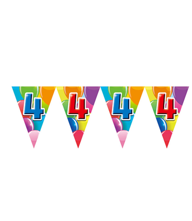 Vlaggenlijn "4" feest | 10 meter