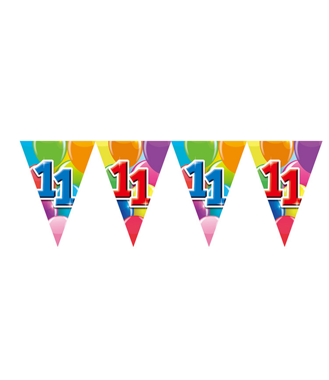 Vlaggenlijn "11" Feest | 10 meter